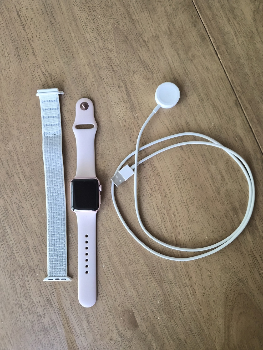 Apple Watch Series 2 In Rose Gold With Charger And Additional Apple Nike Band
